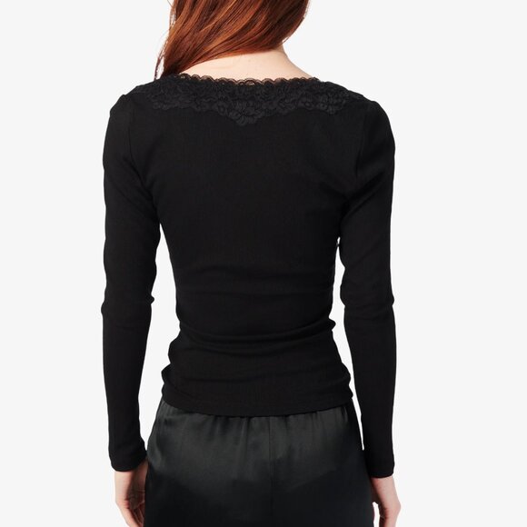 NWT Cami NYC - Rooney Rib Knit Top Black - Size XL - Picture 2 of 3